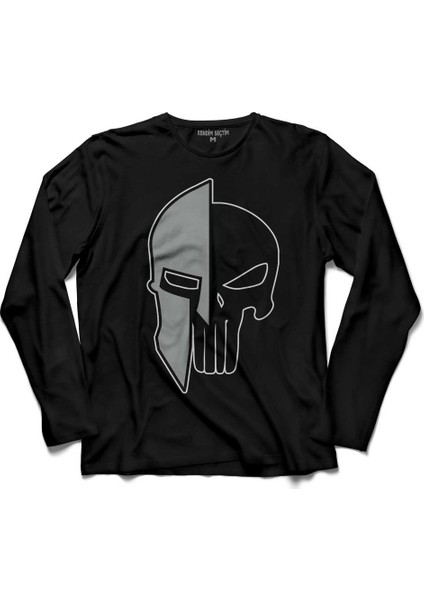 The Punisher 300 Spartan Mask Cezalandirici Uzun Kollu Tişört