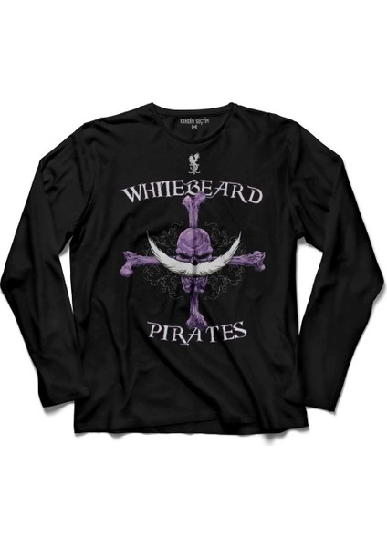 Whitebeard Amiral Prates One Piece Luffy Uzun Kollu Tişört