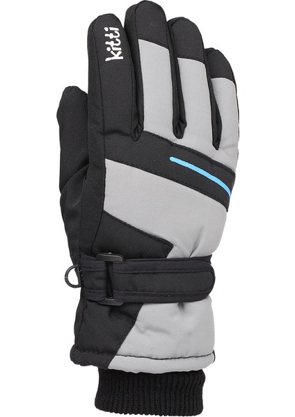 Çocuk Kar Eldiveni Gri