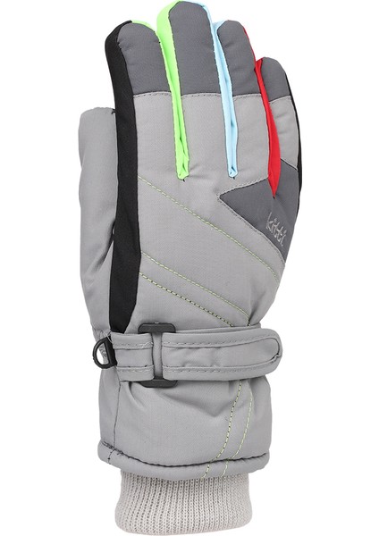 Çocuk Kar Eldiveni Gri