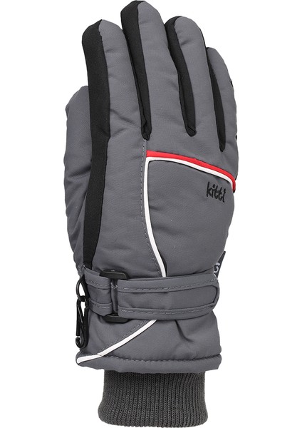Çocuk Kar Eldiveni Gri