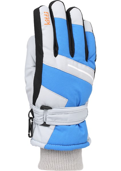 Çocuk Kar Eldiveni Mavi
