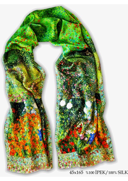 İpek Fular - Klimt - Nature Patch