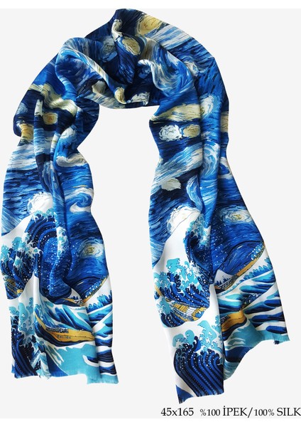 İpek Fular Starry Waves