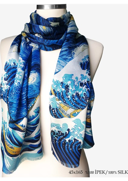 İpek Fular Starry Waves