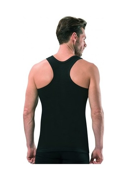 6 Adet Erkek Spor Atlet Siyah 0058