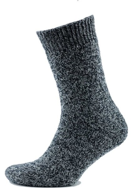 Norweger Socks 3 Lü Yıkanmış Yün Çorap