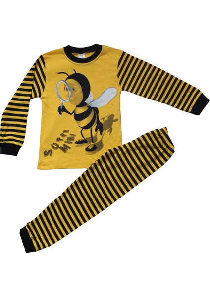 Arı Figürlü 5 Yaş Erkek Kız Çocuk Pijama Takımı
