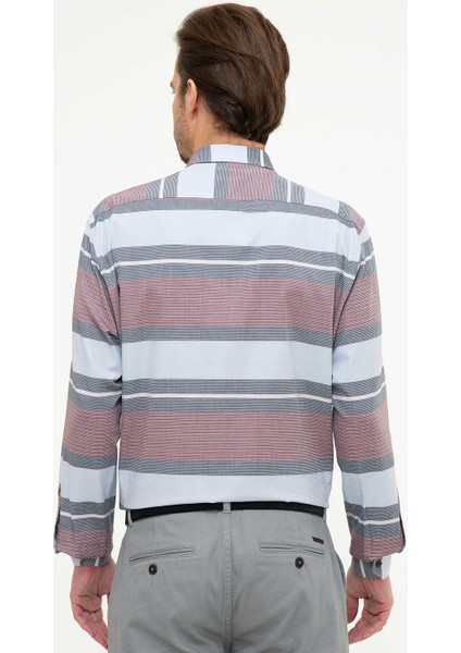 Erkek Bordo Slim Fit Gömlek 50219467-VR014