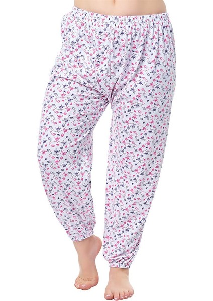 %100 Pamuk 6'lı Paket Emprime Bayan Pijama Alt