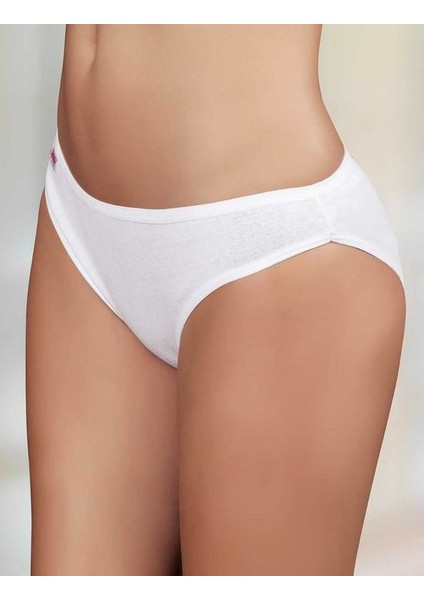 Beyaz Düşük Bel Ribana Bikini Külot MB023 fiyatları