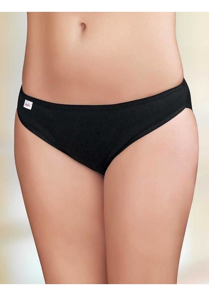 Siyah Düşük Bel Ribana Bikini Külot MB023