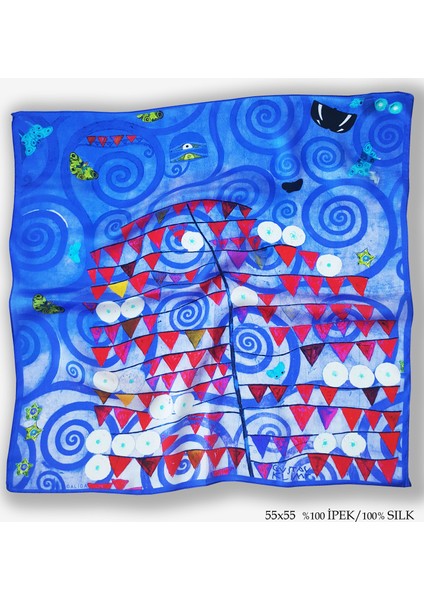 İpek Blue Tree Fular