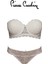 Ekru Daisi Soft Dantelli Push Up Destekli Straplez Sütyen Takımı 1