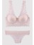 Pudra Cenova Soft Push Up Yarım Büstiyer Sütyen Takımı 1