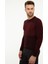 Erkek Bordo Slim Fit Bisiklet Yaka Triko Kazak 50209941-VR014 3