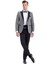 Broadway Slim Fit Yelkli Damatlık Takım Elbise Orta Gri 4