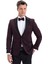 Broadway Slim Fit Yelkli Damatlık Takım Elbise Bordo 1