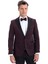 Broadway Slim Fit Yelkli Damatlık Takım Elbise Bordo 4