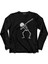 Iskelet Dansi Dabbing Skeleton Skull Kuru Kafa Uzun Kollu Tişört 1