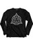 Triquetra Triangle Yaşam Ölüm Başlangiç Yeniden Uzun Kollu Tişört 1