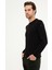 Erkek Siyah Slim Fit Bisiklet Yaka Triko Kazak 50209916-VR046 3