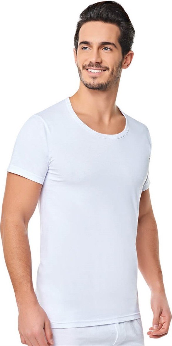Seher Yıldızı %100 Pamuk Bisiklet Yaka Erkek Fanila 6'lı Paket