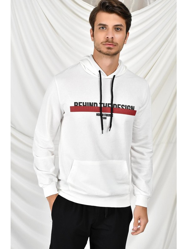 Madmext Haki Kanguru Cep Kapusonlu Sweatshirt 4729