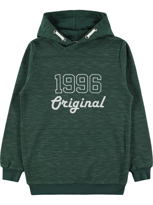 Boys Erkek Cocuk Kapusonlu Sweatshirt 10 13 Yas Saks Mavisi Mavi Boys