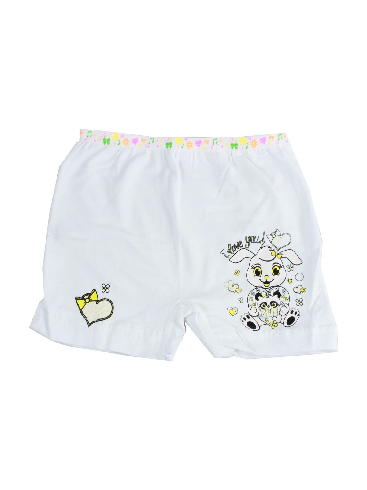 Tutku 6'lı Paket Baskılı Elastan Kız Çocuk Külot Boxer Şort - Görsel 7