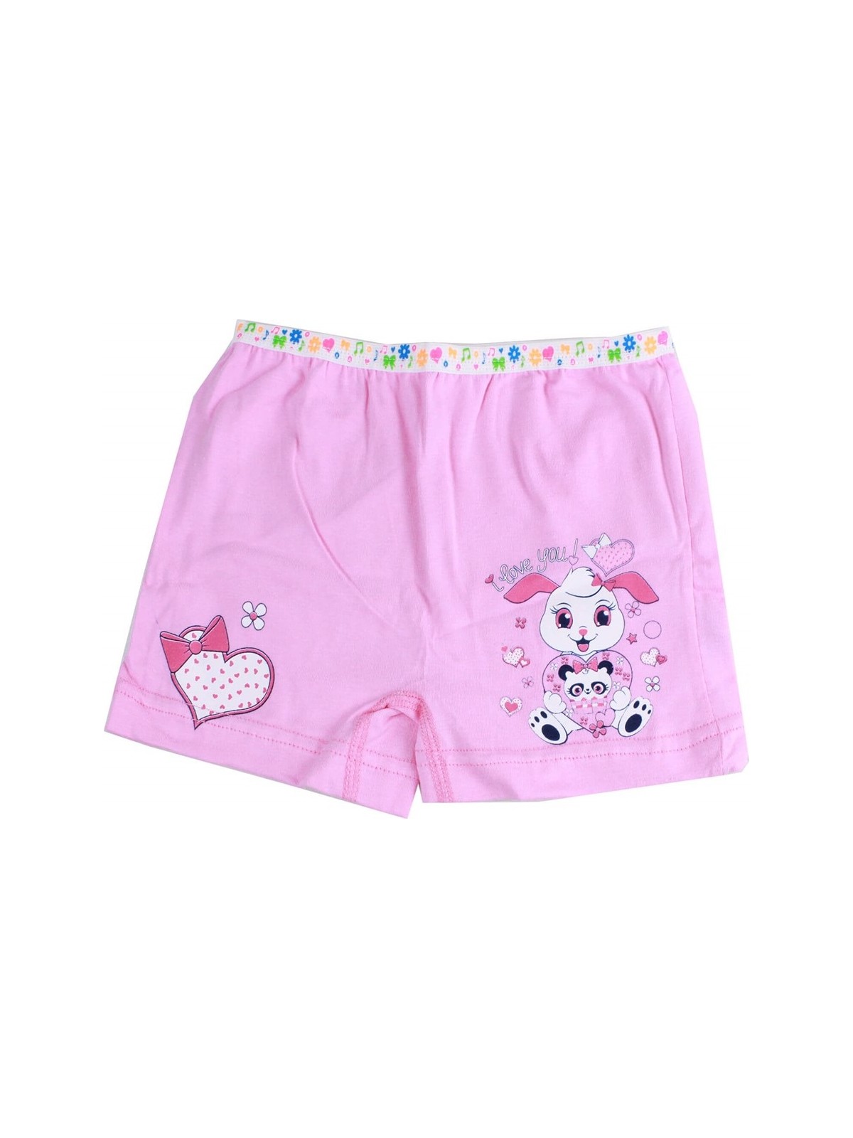 Tutku 6'lı Paket Baskılı Elastan Kız Çocuk Külot Boxer Şort