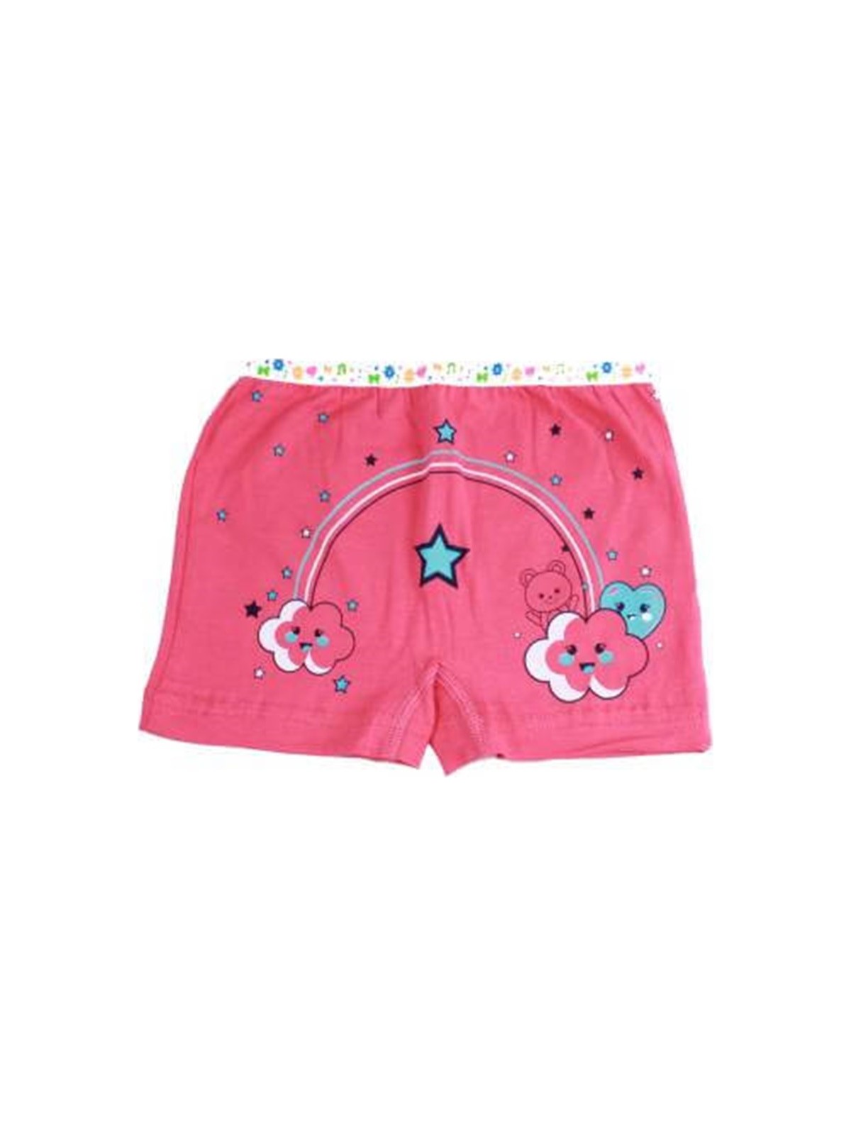 Tutku 6'lı Paket Baskılı Elastan Kız Çocuk Külot Boxer Şort - Görsel 6