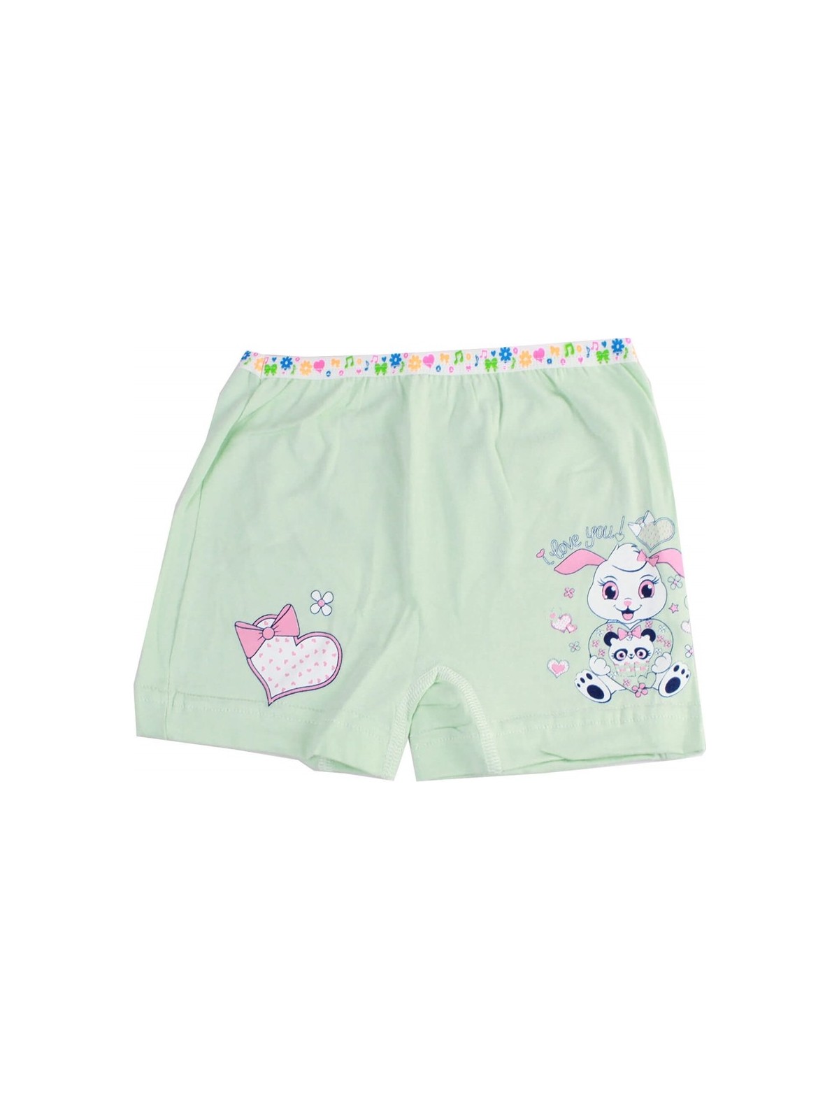 Tutku 6'lı Paket Baskılı Elastan Kız Çocuk Külot Boxer Şort - Görsel 5