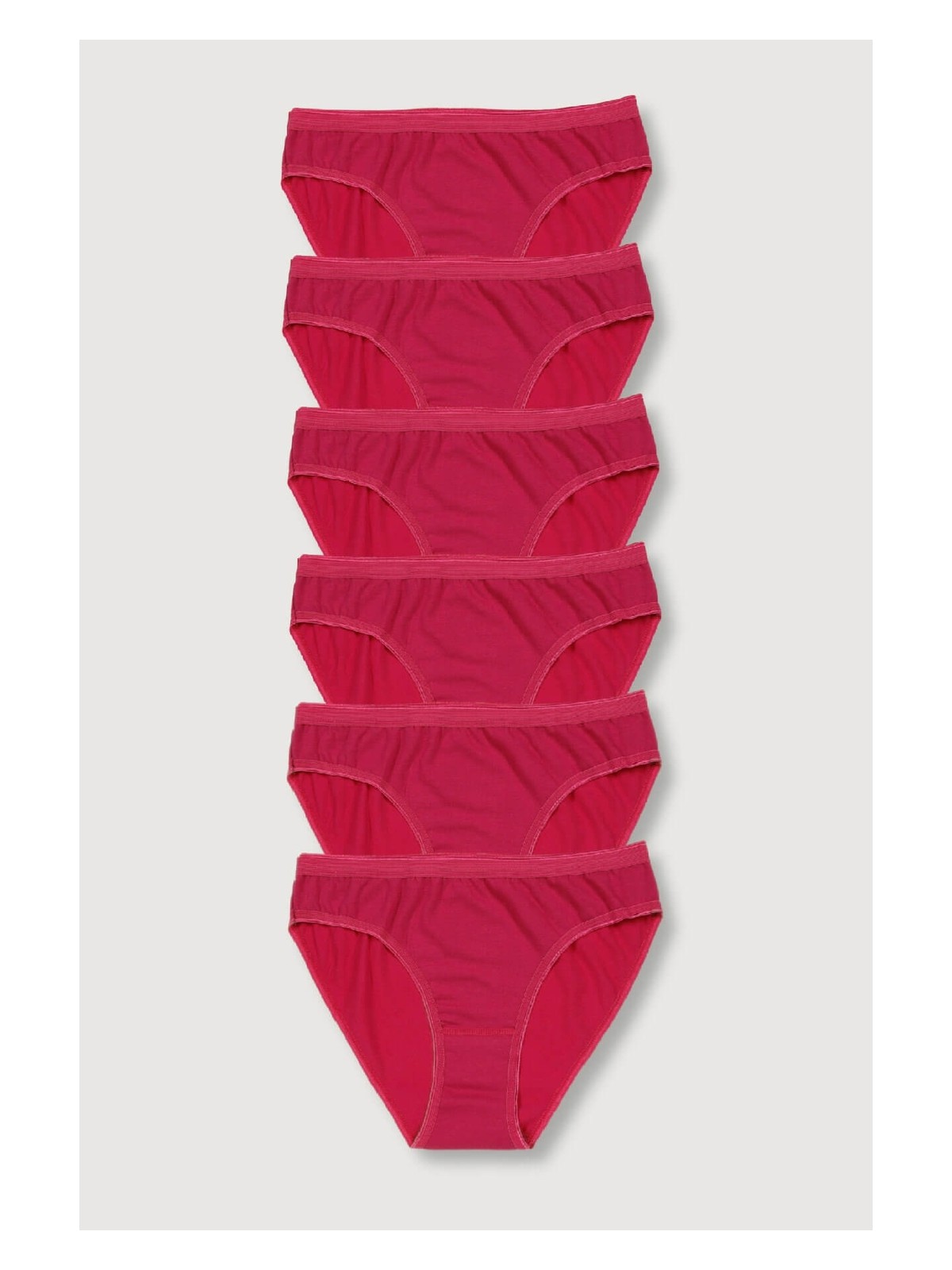 Tutku 6'lı Paket Kadın %100 Pamuk Bikini Külot - Görsel 9