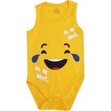 Fuar Unisex Gülen Yüz Emoji Askılı Çıt Çıtlı Bebek Zıbın