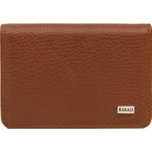 Karalı Erkek Deri Mıknatıslı Kartlık