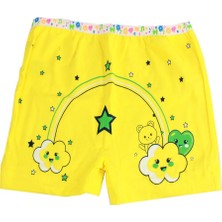 Tutku 3'lü Paket Elastan Kız Çocuk Baskılı Külot Boxer Şort