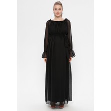 Moda Labio Kadın Şifon Hamile Elbise