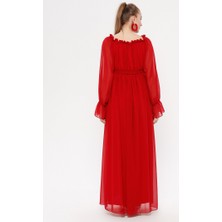 Moda Labio Kadın Şifon Hamile Elbise