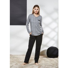 PJS 21165 Kadın V Yaka Pijama Takımı
