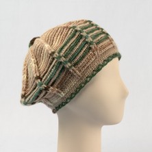Pinkbear Özel Tasarım %100  Handmade El Örgüsü Yerli Üretim  Yün Ressam Kadın  Bere Şapka