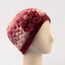 Pinkbear Özel Tasarım %100  Handmade El Örgüsü Yerli Üretim Outdoor Yün Kadın Bere Şapka
