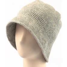 Pinkbear Özel Tasarım %100  Handmade El Örgüsü Yerli Üretim Outdoor Yün Kadın Fötr Bere Şapka