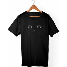 Muggkuppa Cat-Kedi Çocuk Siyah T-shirt