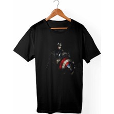 Muggkuppa Kaptan Amerika - Marvel Çocuk Siyah T-shirt