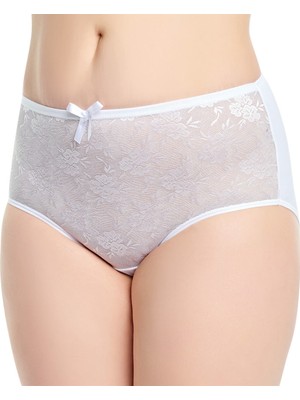 Tutku Elastan Tüllü Bato Yüksek Bel Kadın Külot