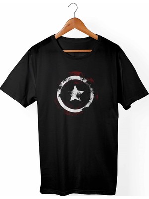 Muggkuppa Kaptan Amerika - Marvel Çocuk Siyah T-shirt