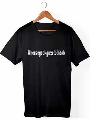 Muggkuppa Herşey Çok Güzel Olacak Çocuk Siyah T-shirt