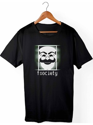Muggkuppa Mr.robot Çocuk Siyah T-shirt
