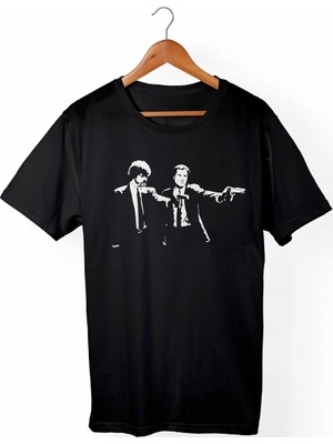 Muggkuppa Pulp Fiction Çocuk Siyah T-shirt